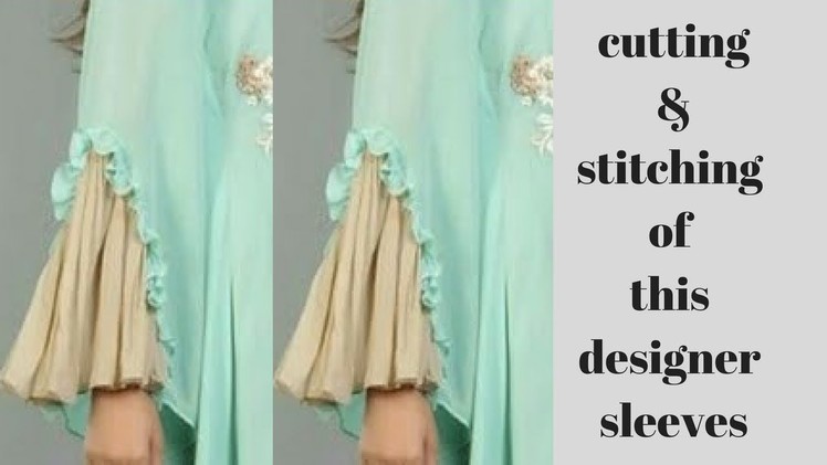 Designer sleeves cutting & stitching in easy & simple style