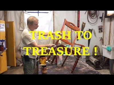 DINING ROOM CHAIR -- FROM TRASH TO TREASURE