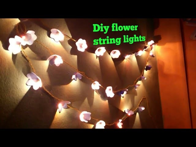 DIY paper flower light strings|diy Wall decor|diy wall hanging|paper craft|art my passion