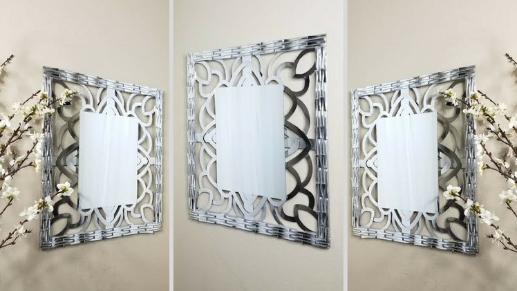 Diy Wall Mirror| Wall Decor Using Household Items! Simple and Inexpensive!