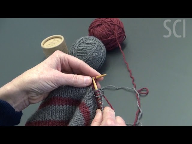 Double Knit Hat Tutorial Part 2: Changing Colors