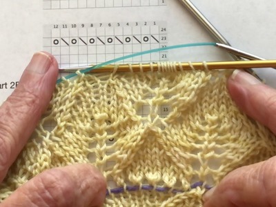 Dropping Down in Lace and Knitting Back Up