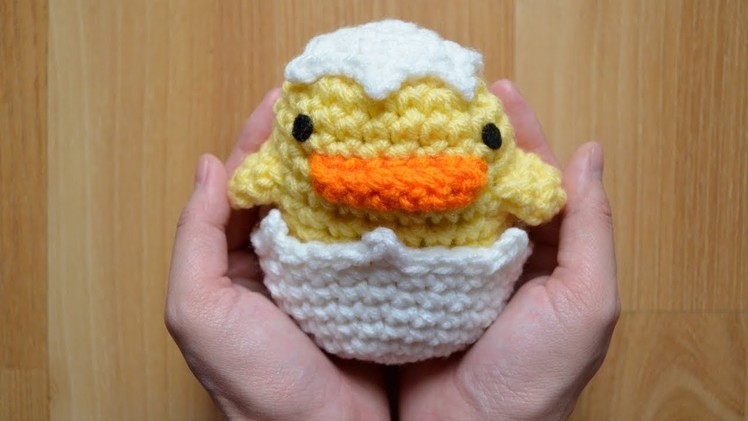 Duck Amigurumi Crochet Tutorial - Part 2 (Eggshell)