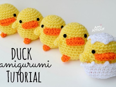 Duck Amigurumi Tutorial - Crochet for Beginners - Part 1