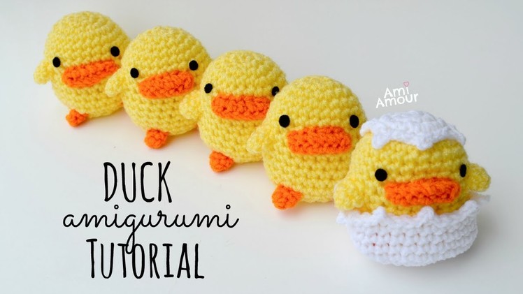 Duck Amigurumi Tutorial - Crochet for Beginners - Part 1