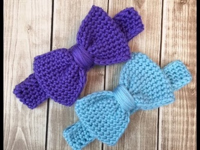 Easy Crocheted Baby Bow Headband