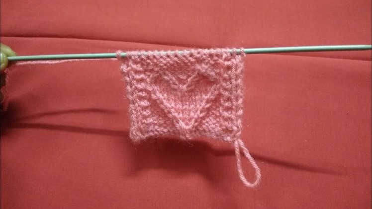 Easy heart shaped sweater design 37