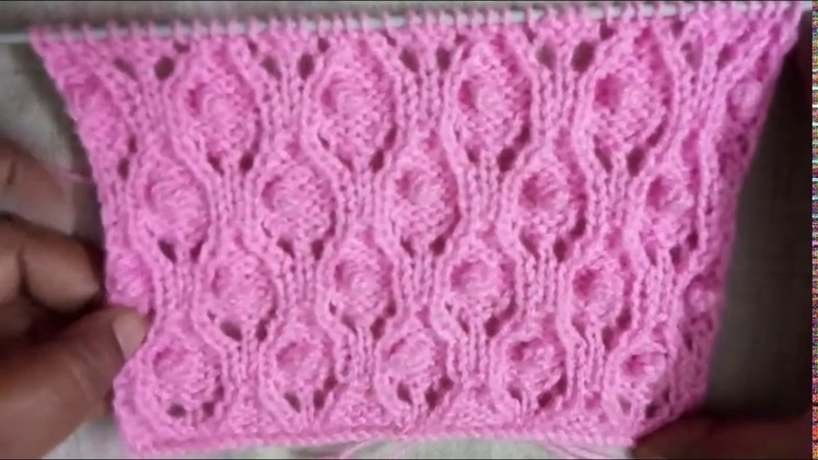 Easy Single Color Knitting Pattern No.124|Hindi