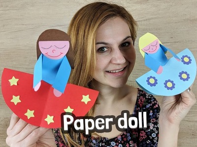 Easy to make swinging paper doll craft