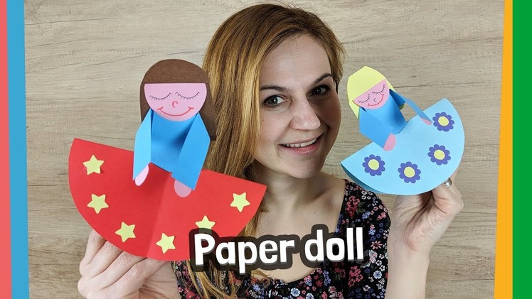 Easy to make swinging paper doll craft