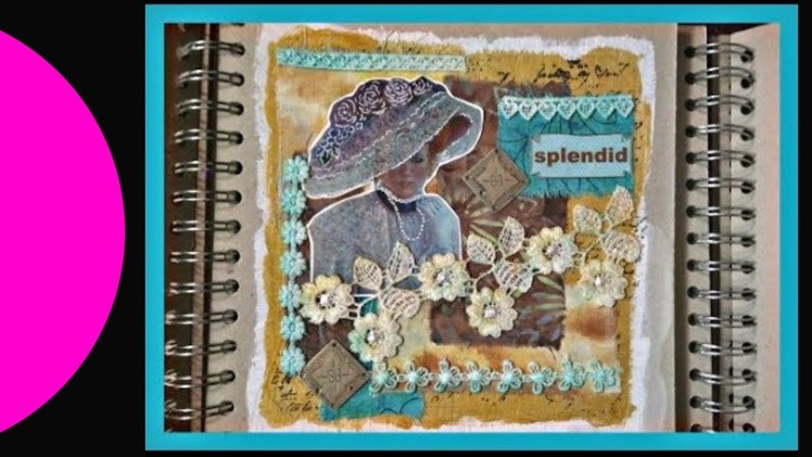 Fabric Art Journal Collage