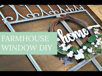 FARMHOUSE WINDOW DIY | DOLLAR TREE HAUL