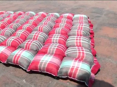 Folded Type Silk Cotton Mattress. Rolling Beds