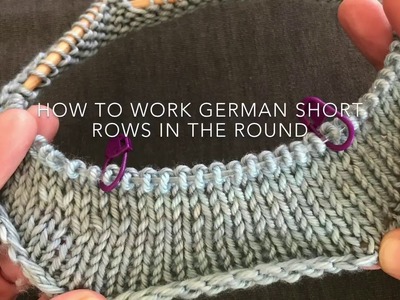 German Short Rows in the round