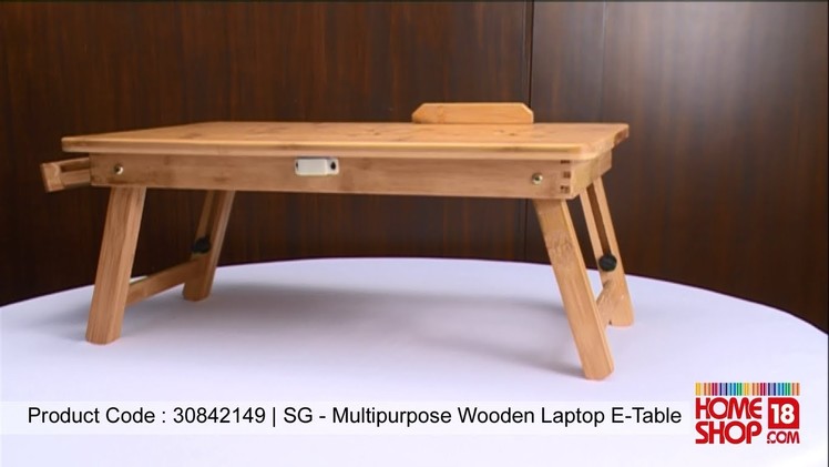 Homeshop18.com- SG MultiPurpose Wooden Laptop E-Table