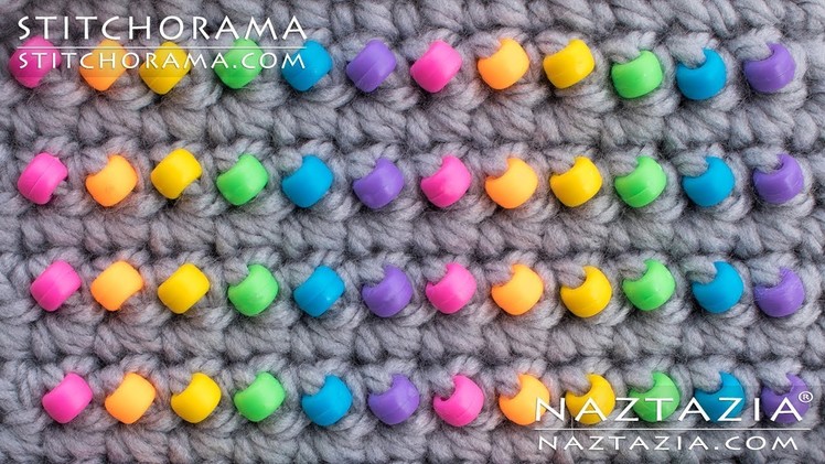 How to Add Beads to Crochet - Crocheting and Beading Stitchorama by Naztazia
