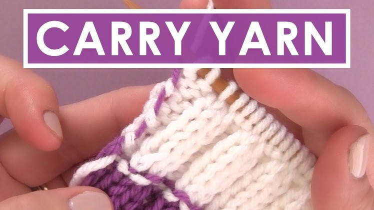 How to Carry Yarn Up the Side of Your Work | Knitting Stripes Series