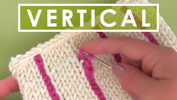 How to Knit Vertical Stripes | Knitting Hack