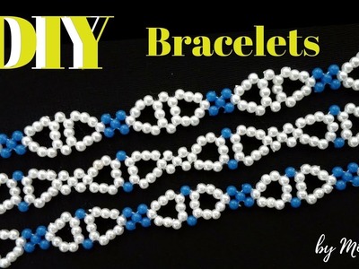 How to make 3 beaded bracelets using the same pattern. Easy DIY Bracelets