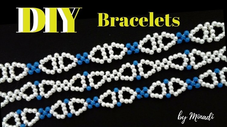 How to make 3 beaded bracelets using the same pattern. Easy DIY Bracelets