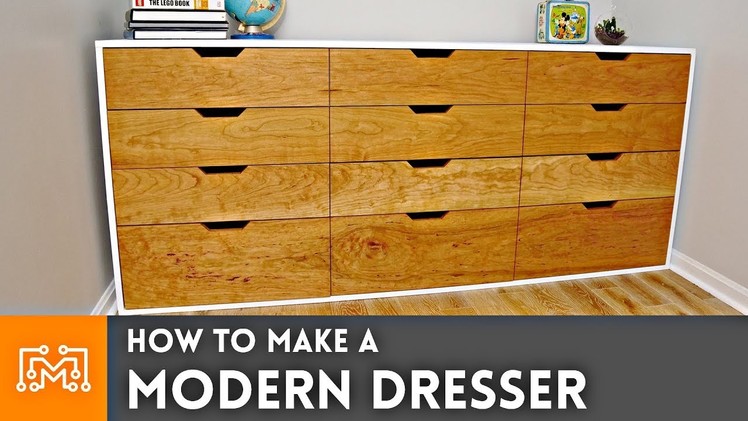 How to Make a Modern Dresser. Woodworking