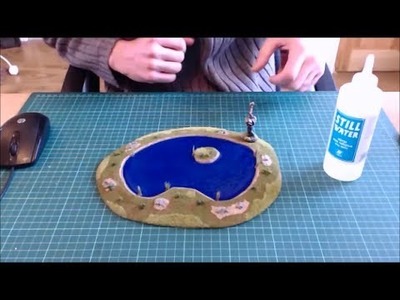 How to make a stylised pond for your wargaming table (Vallejo Still Water Effects)
