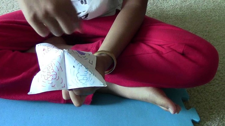 How to make an Origami fortune teller with easy steps.How to make 4 cups with paper with easy steps