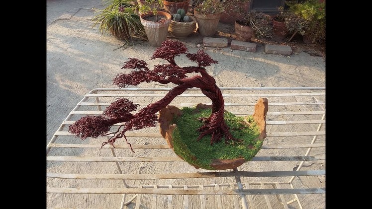 How to Make Copper Wire Tree with Bonsai Pot (Part 2)