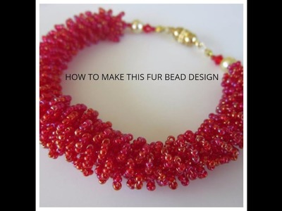 How to make fur beaded jewelry