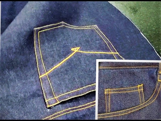 How to make Jeans pant pockets