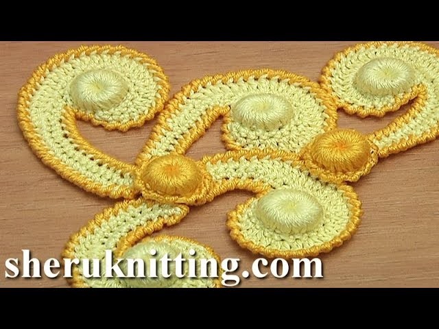 How to make Motif For Irish Lace Tutorial 62