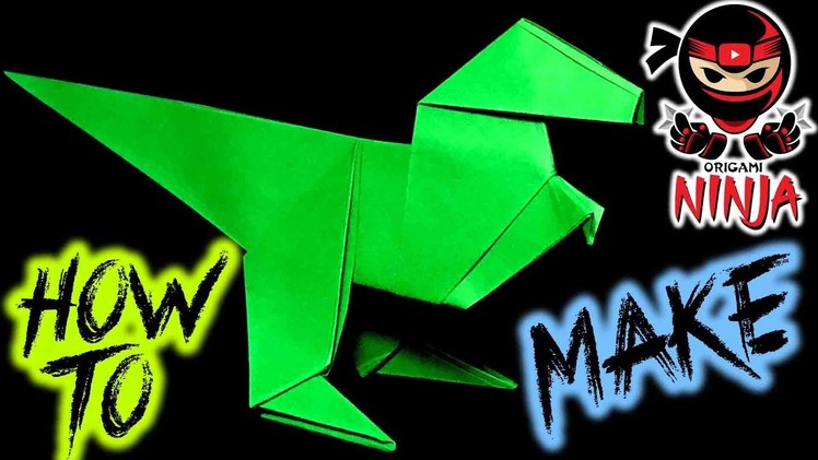 How to make: Origami Paper Raptor (w. Verbal Instructions + Music)
