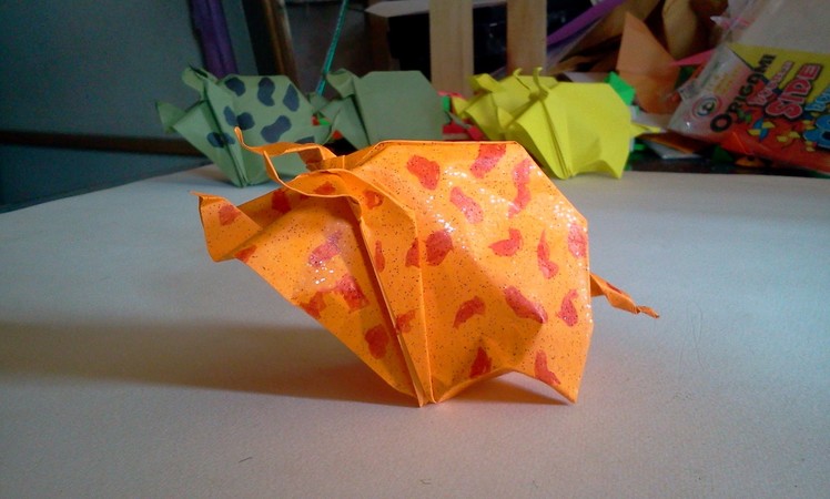 How to make Origami pig (hoang tien quyet)