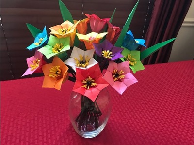 How to make paper flower bouquet - Origami Mother's day gift