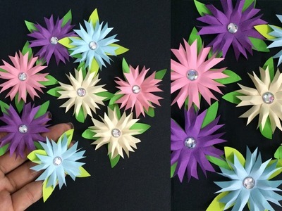 How to Make Small Flower with Paper | Making Paper Flowers Step by Step | DIY-Paper Crafts