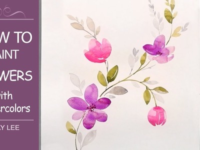 How to Paint Simple Flowers in Watercolor