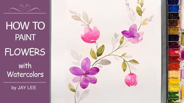 How to Paint Simple Flowers in Watercolor