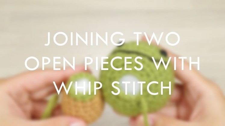 Joining open pieces with whip stitch (left-handed) | Kristi Tullus