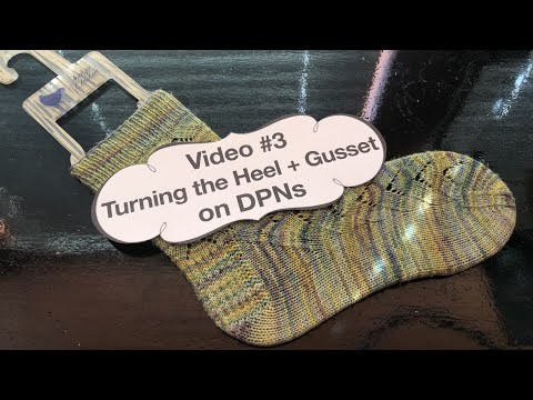 Learn to knit socks #3: turning the heel + gusset on DPNs