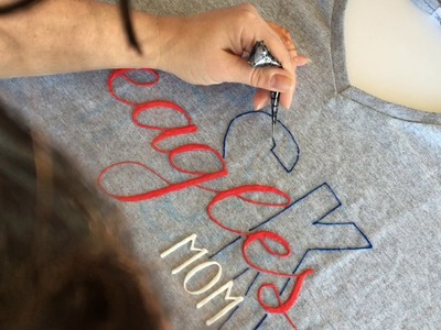 Lettering with Fabric Paint