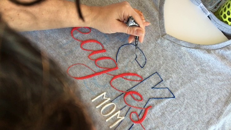 Lettering with Fabric Paint