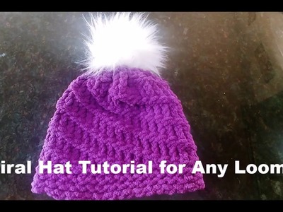 Loom Knit Spiral Hat for Any Loom