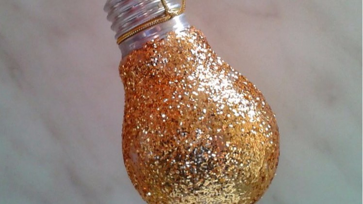 Make a Pretty Glittery Lightbulb Ornament - Home - Guidecentral