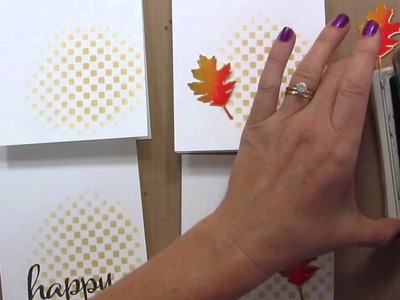 One Layer Fall Birthday KISS Card with Catherine Pooler