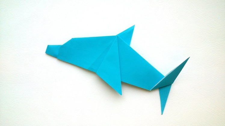 Origami for Kids - Origami Dolphin.Tutorial.