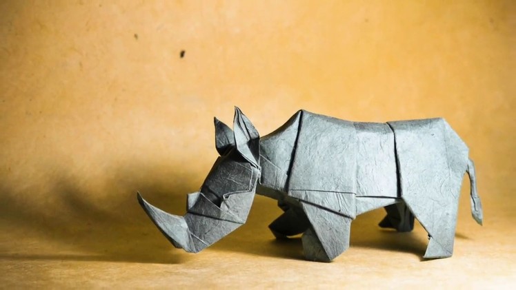 Origami rhino by Quentin Trollip