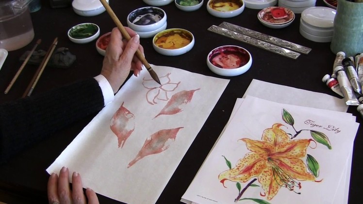 Painting the Tiger Lily (Class Demonstration)