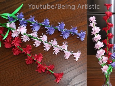 Paper Flower Stick - DIY - Paper Craft - Handcraft