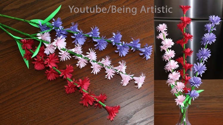 Paper Flower Stick - DIY - Paper Craft - Handcraft