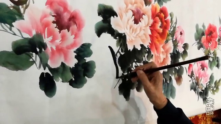 Peony Flower - Chinese Brush Painting